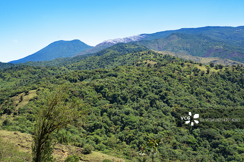 哥斯达黎加的山地火山景观图片素材