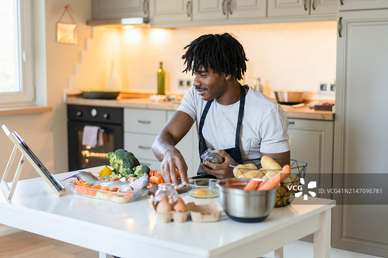 通过烹饪视频学习制作食物图片素材