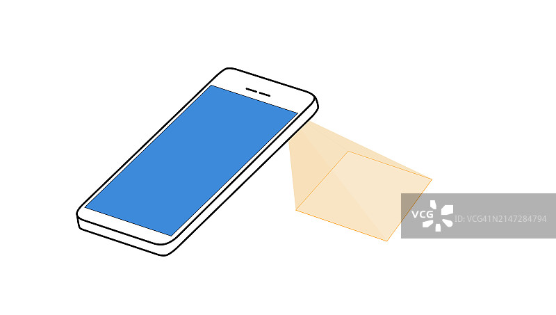 手机扫描空白标签图片素材