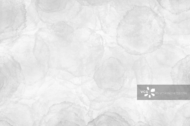 抽象白色和灰色水彩纹理背景。单色插图。留白区域，文本位置，设计元素，海报。图片素材