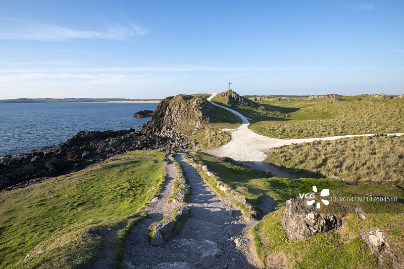北威尔士安格尔西岛兰德温岛图片素材