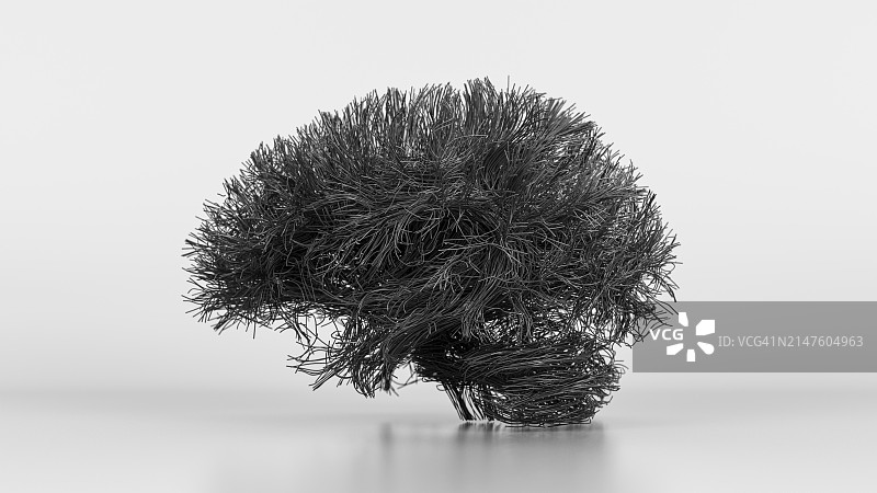 大脑连接插图图片素材