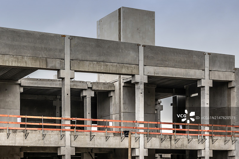 新建筑的混凝土外壳图片素材