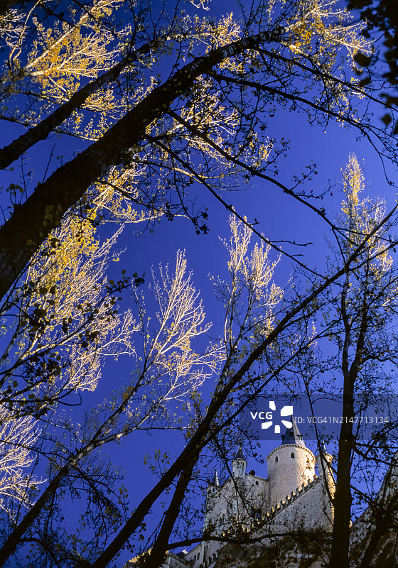 塞哥维亚阿尔卡萨城堡，西班牙图片素材