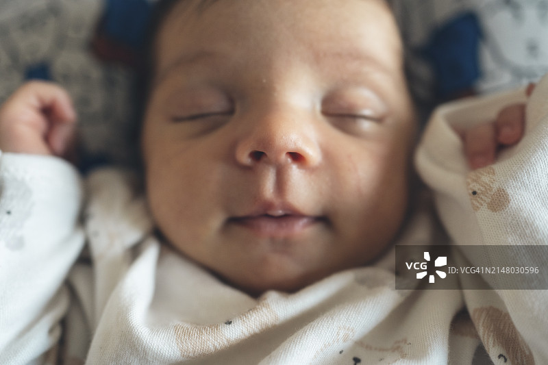 熟睡的婴儿图片素材