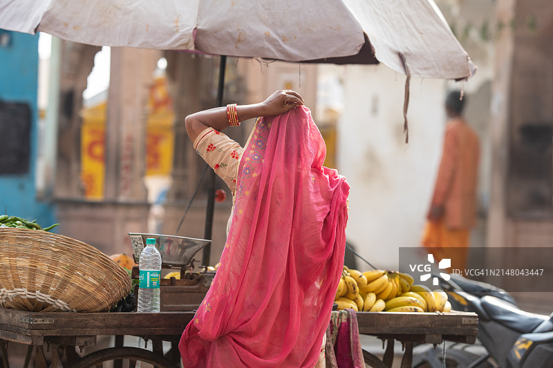 普什卡尔水果摊贩图片素材