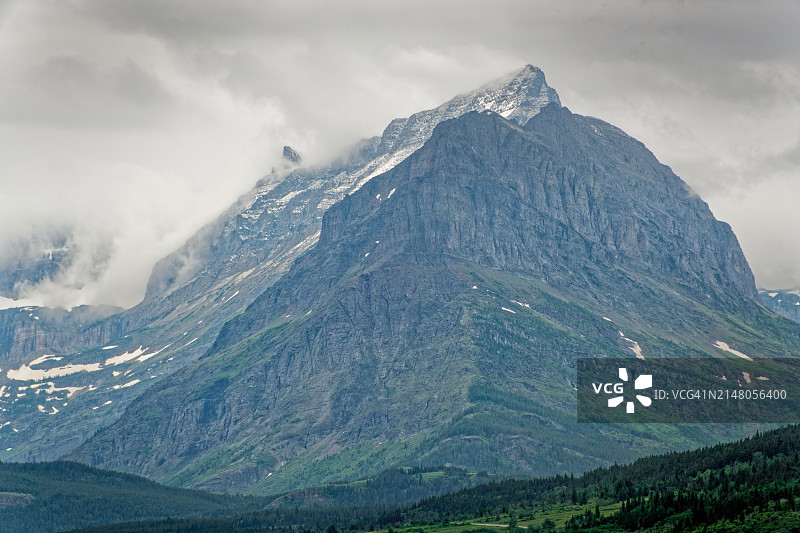 冰川国家公园的行为规范超时图片素材