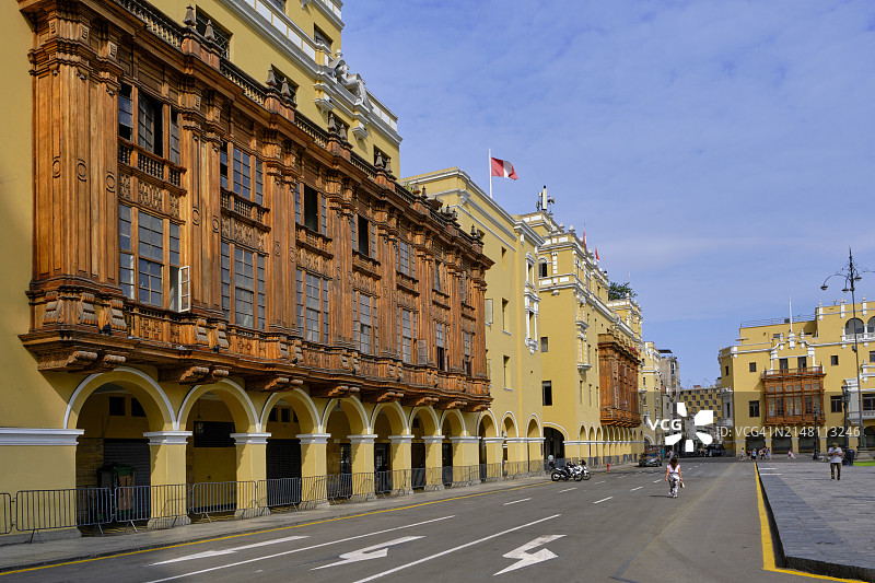秘鲁利马武器广场历史中心图片素材