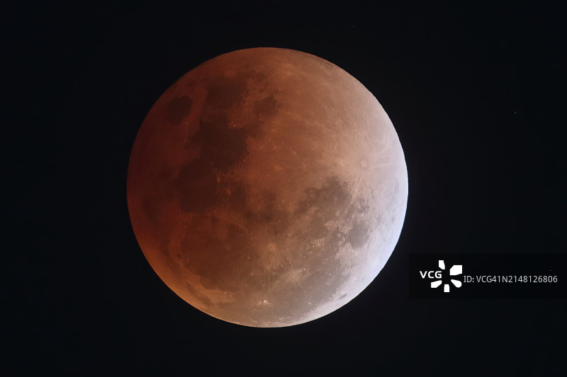 超级蓝血月图片素材