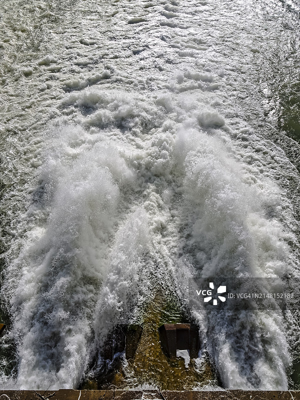 杰克逊湖大坝溢洪道图片素材