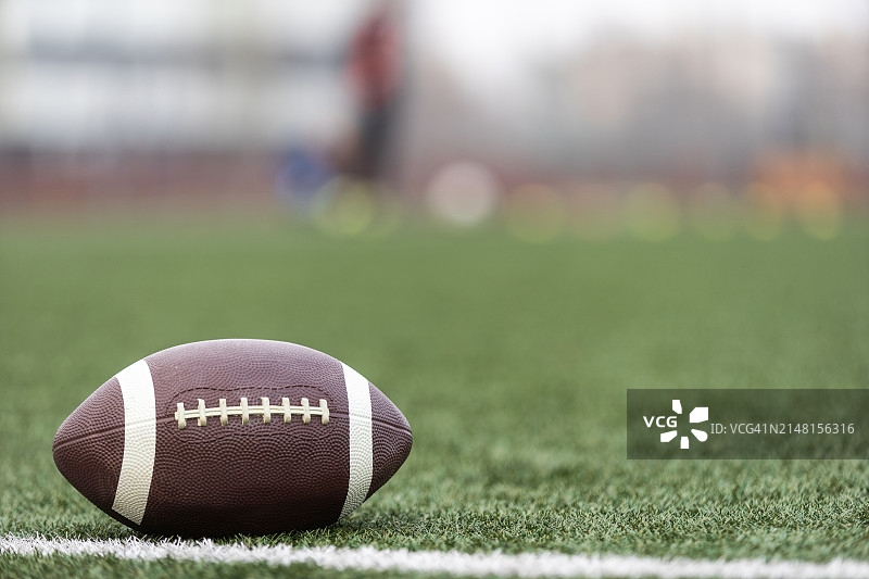 球场上棒球的特写图片素材