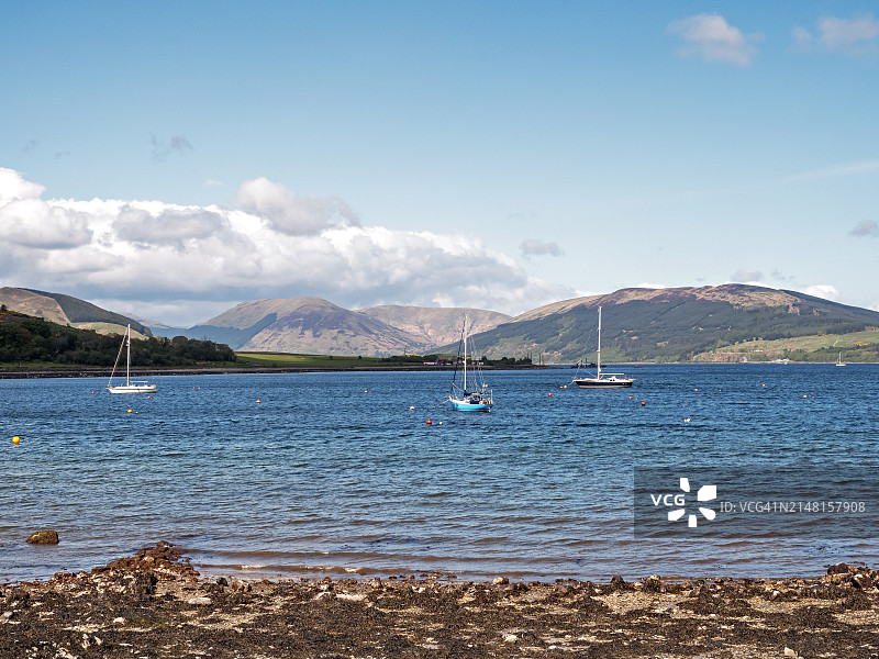 大海对着天空的美景图片素材