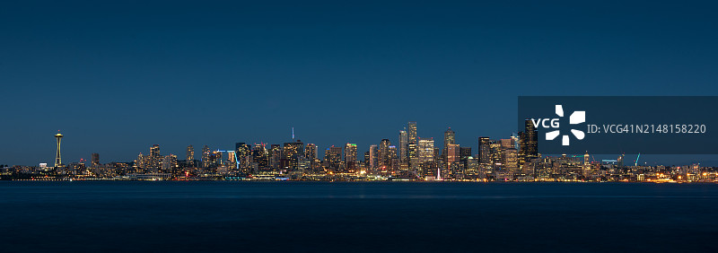 美国华盛顿州西雅图海滨城市景观图片素材