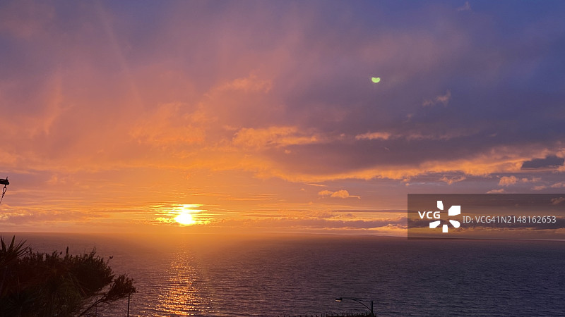 澳大利亚维多利亚州弗兰克斯顿海边日落美景图片素材