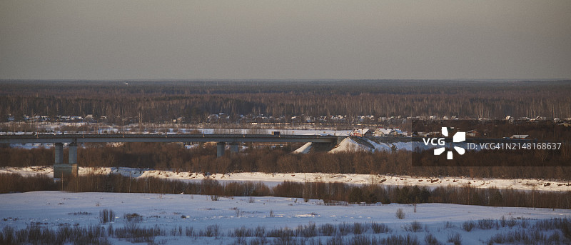 冬季湖泊风光图片素材
