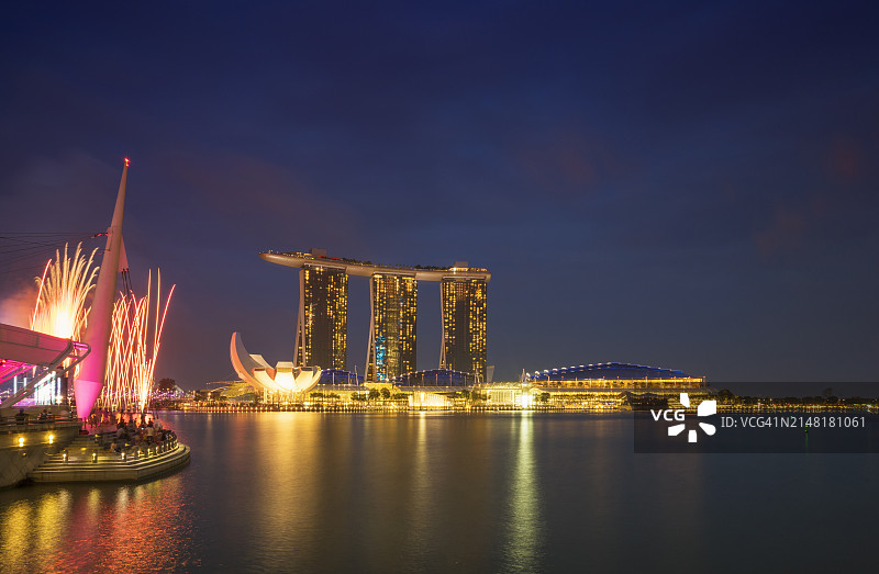 新加坡滨海湾金沙酒店图片素材