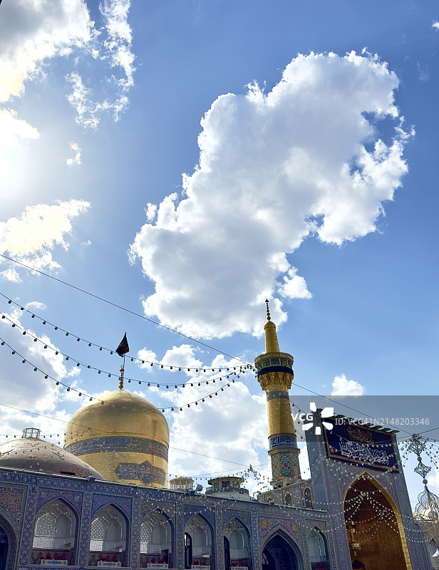 伊朗马什哈德的哈拉姆建筑群和伊玛目礼萨圣地图片素材
