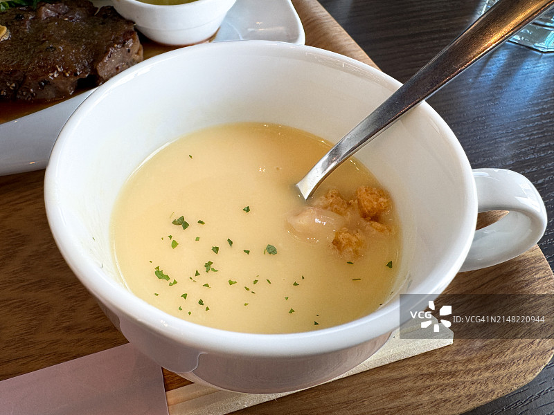 奶油玉米浓汤图片素材