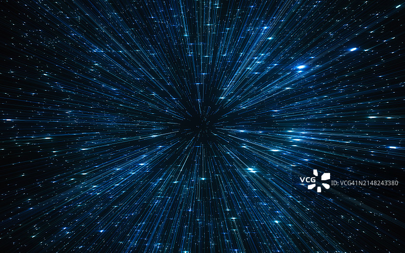 具有消失点的爆炸线，科技背景图片图片素材