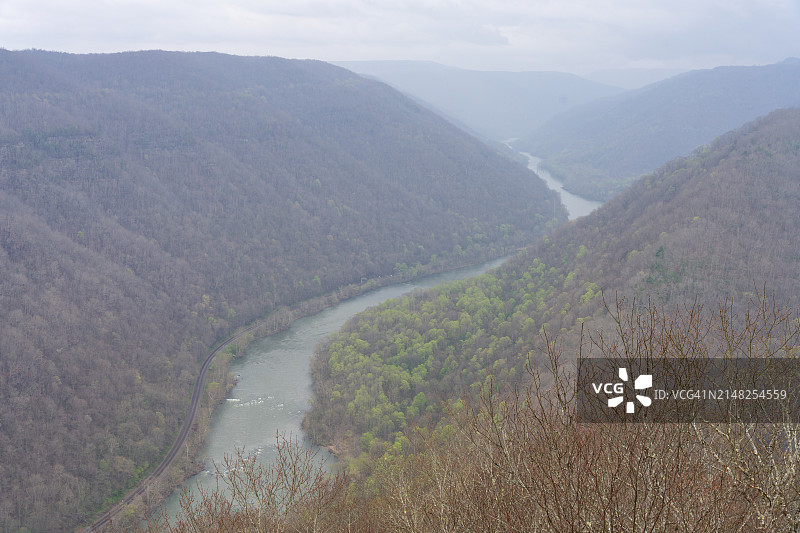 新河峡谷瞭望台图片素材