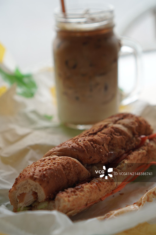 烟熏鸡肉 sandwich图片素材