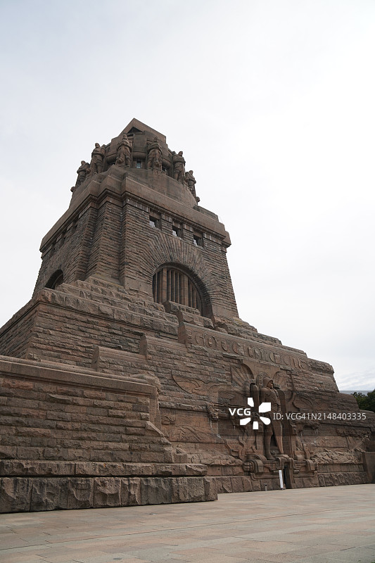 德国莱比锡民族会战纪念碑特写图片素材