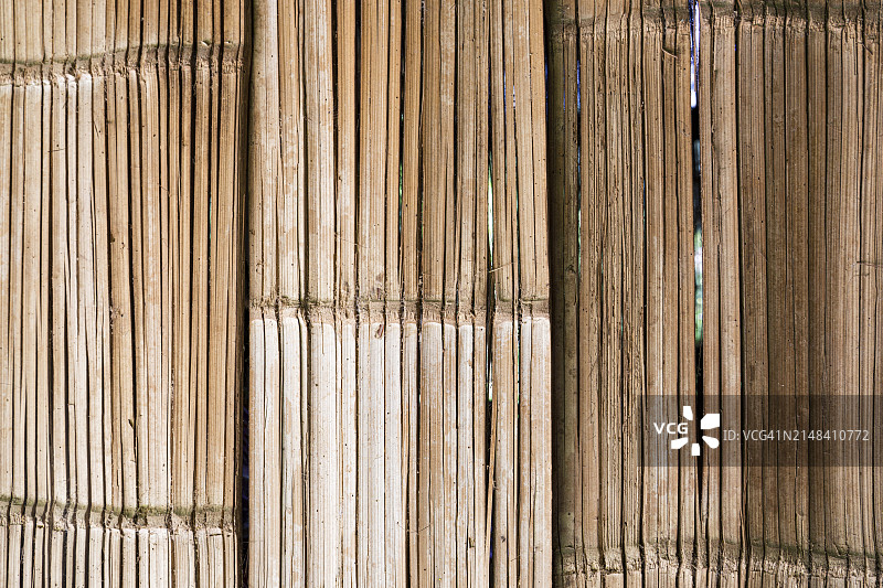 泰国明亮的竹子纹理全景图片素材