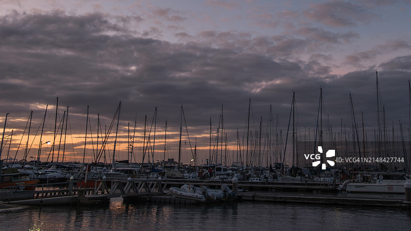 澳大利亚维多利亚日落码头景观图片素材