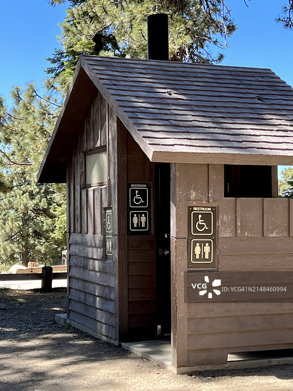 加利福尼亚州美国残疾人协会国家公园无障碍轮椅坡道标志图片素材