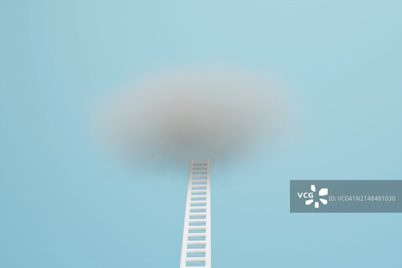 通往云端的阶梯图片素材