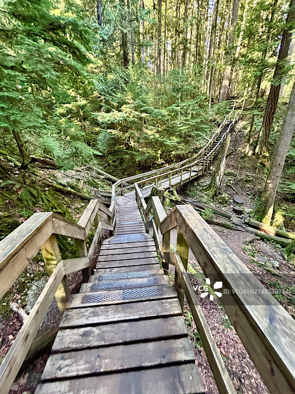 不列颠哥伦比亚省深湾徒步图片素材