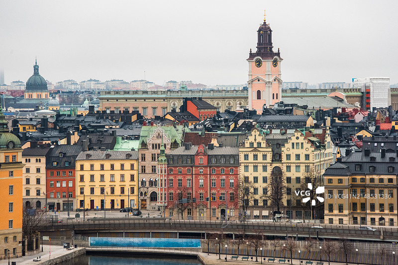 斯德哥尔摩老城天际线图片素材