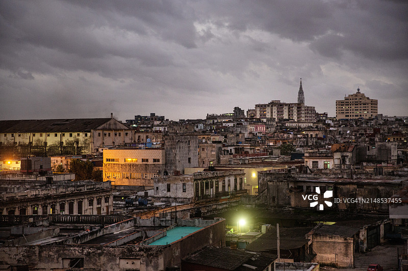 城市屋顶景观图片素材