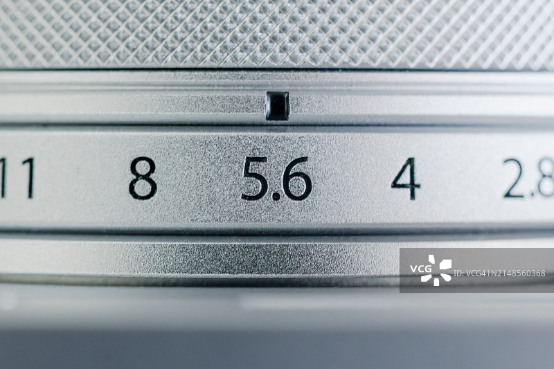 镜头上的光圈环图片素材