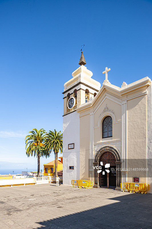 加那利群岛奥罗塔瓦的圣胡安包蒂斯塔教区图片素材