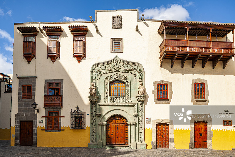 加那利群岛拉斯帕尔马斯的克里斯托弗·哥伦布故居图片素材