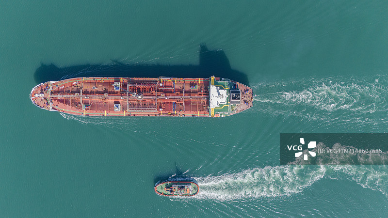 化学品油轮航拍俯视图图片素材