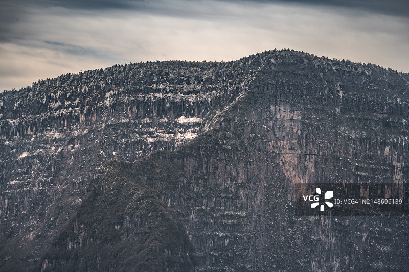 川西巨型桌山景观图片素材