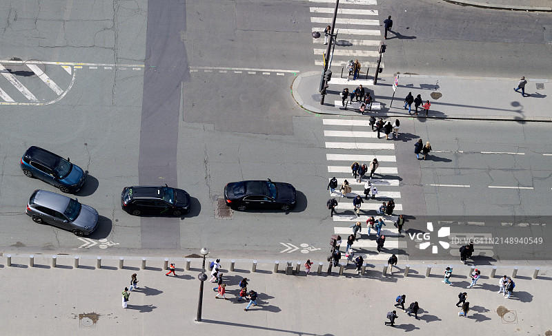 十字路口高处景观图片素材