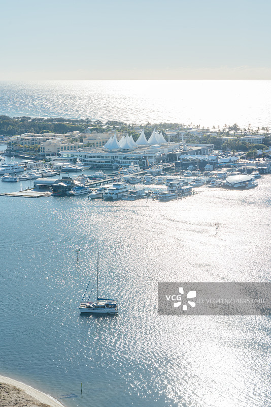 黄金海岸码头晨景图片素材