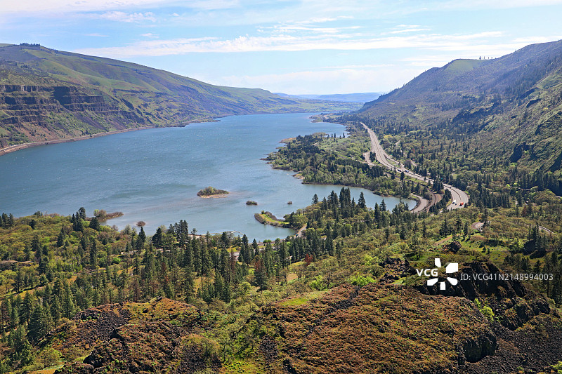 哥伦比亚河峡谷图片素材