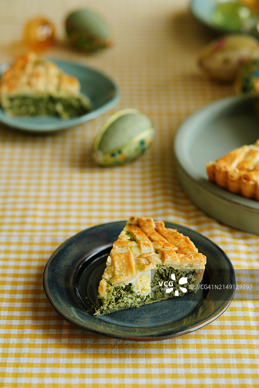 菠菜意大利复活节馅饼图片素材