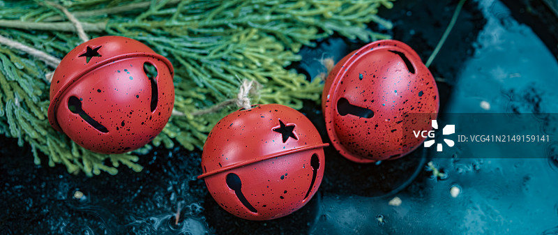 圣诞装饰特写，美国图片素材