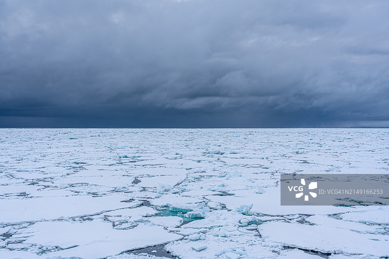 罗斯海海景，南极洲图片素材