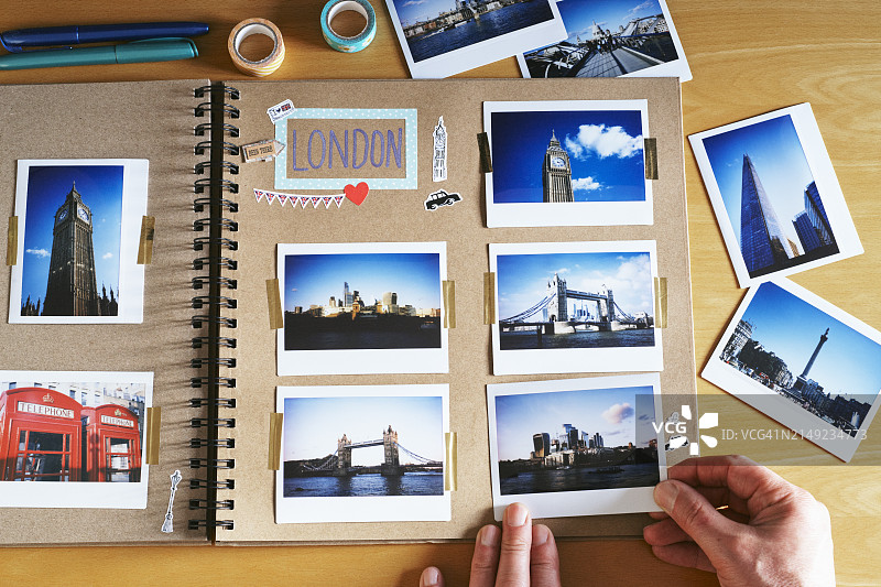 伦敦旅行假日照片剪贴簿图片素材