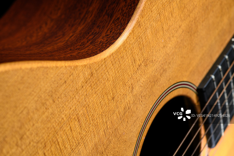 木吉他特写图片素材