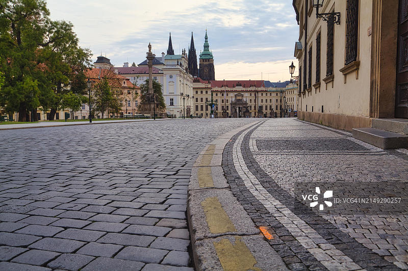 赫拉德卡尼广场，布拉格城堡，布拉格，捷克共和国，欧洲图片素材