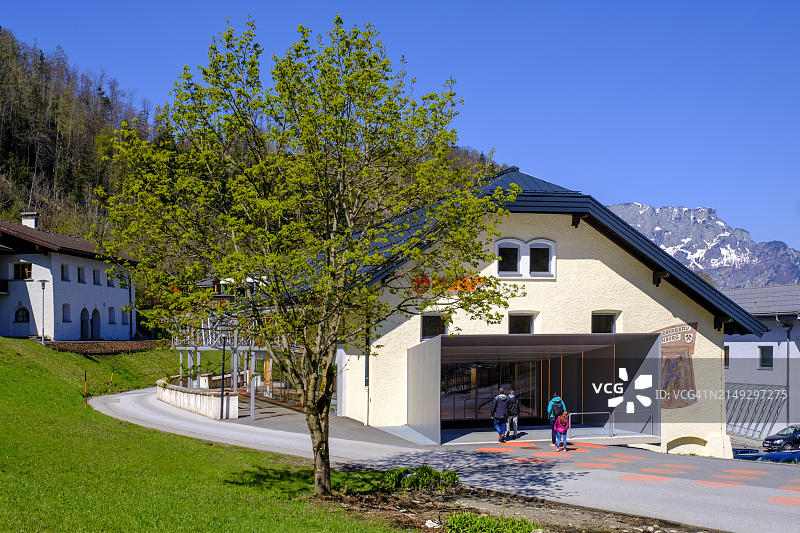 萨尔茨堡盐矿,盐世界,采矿,巴德迪伦贝格,奥地利萨尔茨堡省,欧洲图片素材