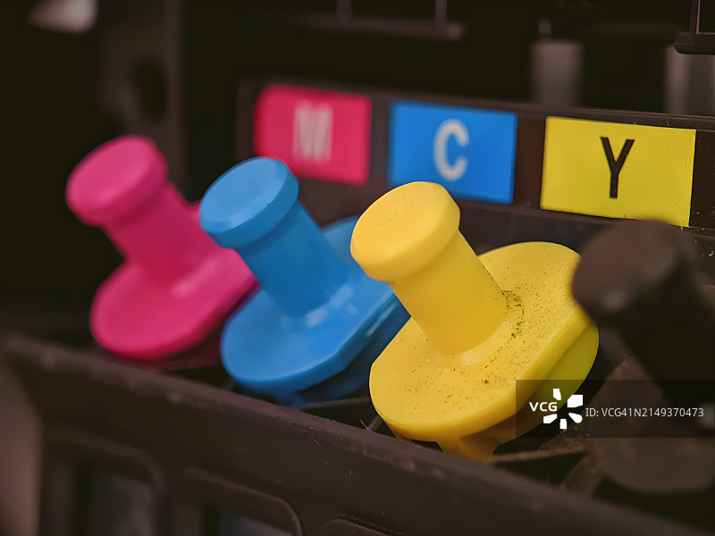 打印机墨水颜色图片素材