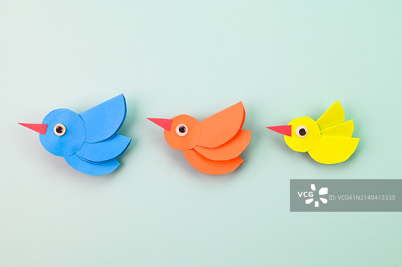 折纸鸟图片素材